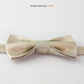 Y.BRAND Stylish Champagne Gold Neck Bow Tie BT-1028. 