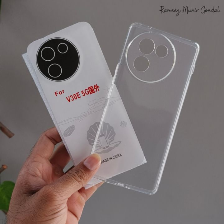 RAMEEZ MUNIR GONDAL for Vivo V30e 5G Back Cover Clear - Transparent Anti-Dust Plug, Anti-Slip, Soft Phone Case