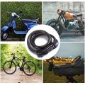 5 Digit Code Bike Lock Coiling Resettable Combination Cable Bike Locks Anti Theft Cycling Password Lock - Black. 