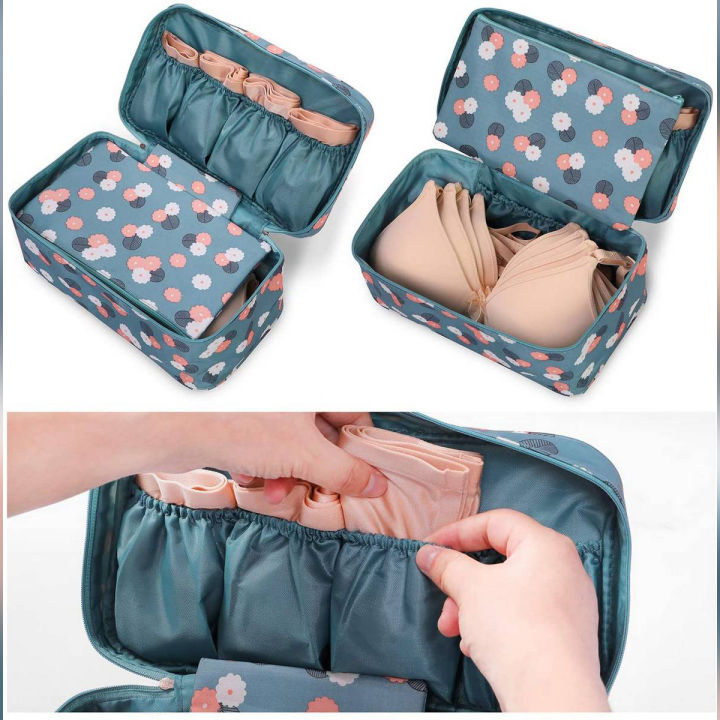 Bra Underwear Drawer Organizers Travel Divider Box Bag Socks Briefs Cloth Cover Closet Accessories