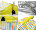 Baby Folding Picnic Basket Large Aluminum Frame Basket Cooler Bag Ultra-size Folding Collapsible Basket. 
