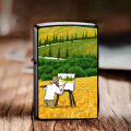 Vincent Van Gogh's Oil Painting Starry Night Kerosene Lighter Metal Kerosene Lighter Creative Lighter. 