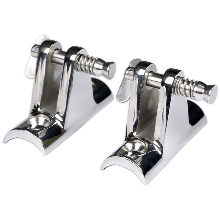 Boat Bimini Top Deck Hinges Fitting Concave Base Harare with Removable Pins Pair Of 2