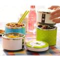 3 Layer Lunch Box Food Carrier Stainless Steel Bowls Keeps Food Hot. 