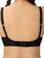 Bebelle, Tulips, Bra for girls and women, Casual Bra, Cotton Fabric Bra, Black, B Cup/C Cup. 