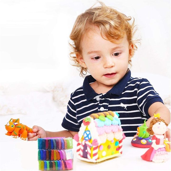 Pack%20of%2036%20Clay%20With%20Tools%20for%20Kids%20Learning%20Polymer%20Dough%20432gm%20Multicolor%20-%20Image%207