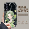 YYDS for Vivo Y100 5G Back Cover Cute Fruit Girl Case Cream Texture Wavy Edge Soft Silicone Mobile Cover. 