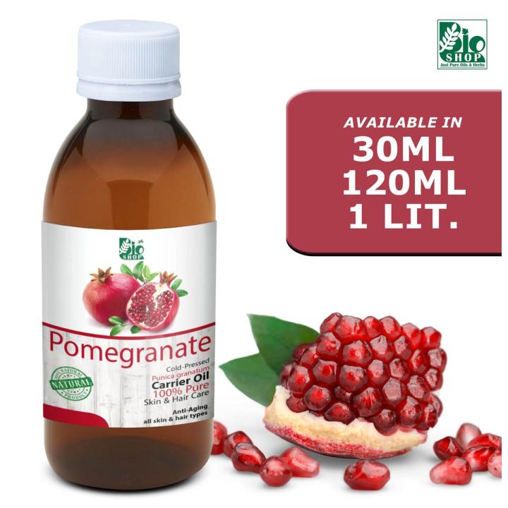 Bio Shop ™ Pomegranate Seed Oil Cold-Pressed (Edible) | For Face & Skin Care Recipes 100% Pure & Organic - (Unrefined)