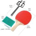 Table Tennis Racket Bat with Net Three Balls and metal poles For Kids. 