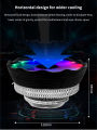 TISHRIC CPU Cooler Cooling Fan 120mm RGB 3Pin PWM Intel LGA 1700 1200 1150 1151 X79 E5 AMD AM3 AM4 X99 Processor Cooler PC Fan. 