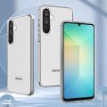 Samsung Galaxy A26 5G Transparent Back Cover - Anti-Dust Plug, Anti-Slip Grip, No-Corner Bumper - Soft & Durable Protection. 