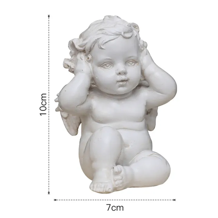 Nordic%20Cherub%20Angle%20Statue%20Indoor%20Garden%20Home%20Gift%20Ornament%20Do%20not%20listen%20-%20Image%203