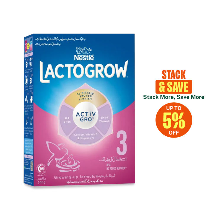 NESTLE LACTOGROW 3 Growing-up Formula Powder 200g