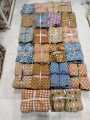 Sofa Seti Cover Set 10PC Jacquard Pure Gold Silk Chair Cover Wooden Foam Sofa Gaddi Set. 