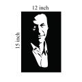 Khan Sticker for Car Back Mirror Size 15X12 Inch.. 