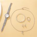 Casual Ladies Watches Bracelet Set Clock 6PCS Set Luxury Watches Fashion Women Quartz Watch Wristwatch. 