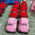 CARS THEME RING HOLDER IN VELVET RED COLOR. 