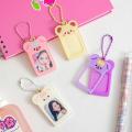 Kawaii DIY Photo Card Keychain Photo Frame Ancient Card Transparent Acrylic Disc Star Chasing Pendant School Stationery. 