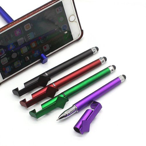 3 in 1 Multifunctional Stylus Pen For Mobile Phone Pen with Mobile Phone Holder Ball Pen Stylish Ballpoint Pen