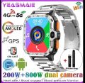 Android Smartwatch for Men - 4/64GB, GPS, Dual Camera, NFC, WiFi. 