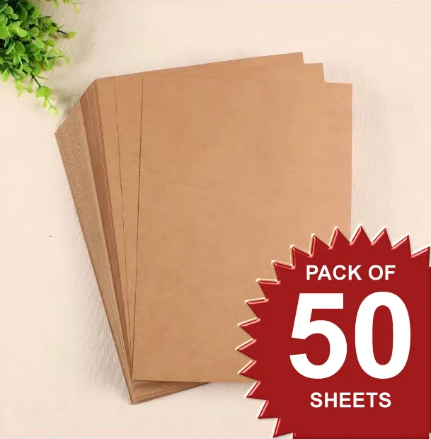 A4%20Size%20(9X11.5)%20Inches%20Thick%20Brown%20Craft%20Paper%20Sheets%20Pack%20of%2020/50/100%20Sheets%20-%20Image%202