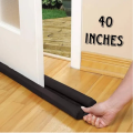 CS Door Draft Dust Stopper Brown Double Sided Insulator Adjustable Door Air Blocker for Bottom of Doors Door Sweep Adjustable. 