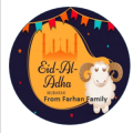 Customize Eid Sticker  | Eid Meat Sticker | Bakra Eid Eid-ul-Adha Mubarak Adhesive Printed Stickers  for Meat Distribution Pack of 6 & 12. 