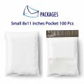 Small Courier Flyer Bags 8 x 11 Inches With Address Pocket - 100 Pieces. 
