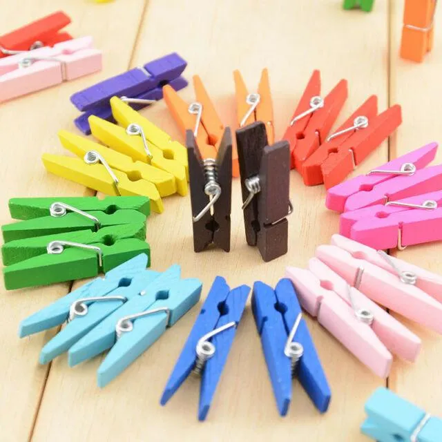 Pack%20of%2050pcs%20Multicolour%20Wooden%20Pegs%20for%20Arts%20and%20Crafts%20Wood%20Clothespin%20Clips%2050PCS%20Color%20Note%20Pegs%20Mixed%20For%20Photo%20Paper%20Clothes%20-%20Image%202