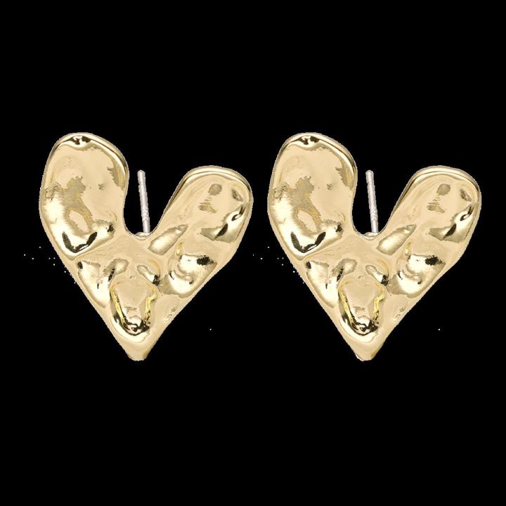Creative Wild Irregular Love Earrings Simple Heart-shaped Earrings Jewelry Female