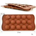 Creativity Silicone Chocolate Baking Mold Pudding Ice Grid Candy Shaping Silicone Mold Smiley, Heart & More. 