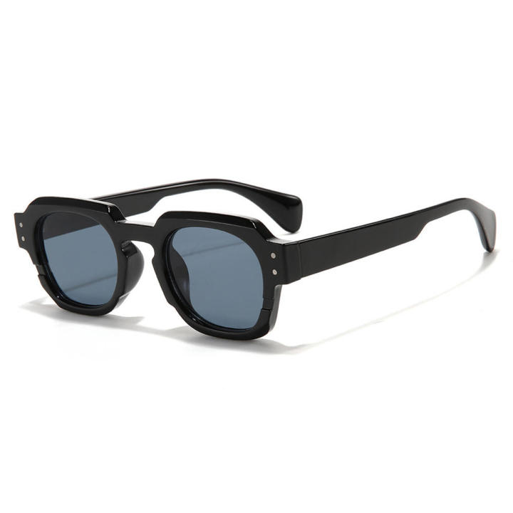 High Quality Sunglasses Trendy Unisex Personalized UV400 Shades Cut Edge Design Square Frame Eyewear for Outdoor Accessory Fashion Statement Women and Men Eye Safety  Wear