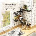 Wall Mounted Spice Rack - 2 & 3 Tier Wall Mounted Rotating Spice Rack for Kitchen Organizing Condiment & Spice Racks Spice Jar Rack Jar Space Saving Storage Jar Kitchen Organizers. 