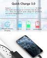 Wishinkle UL Certified 36W Wall Charger Quick Charge Qualcomm 3.0 Dual USB Ports for Galaxy S10 S9 S8 s20 s21 Edge  Note 8 7 10 20 plus LG_G6 g7 V20 Nexus HTC and many More. 