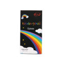 2025 Bitterolis Black wood rainbow pen 7-color same-core colored pencil creative children's gift graffiti painting rainbow pencil printing logo. 