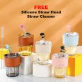 450ml Coffee Glass Mug Cups with Lids and Straws with Leather Sleeve. 