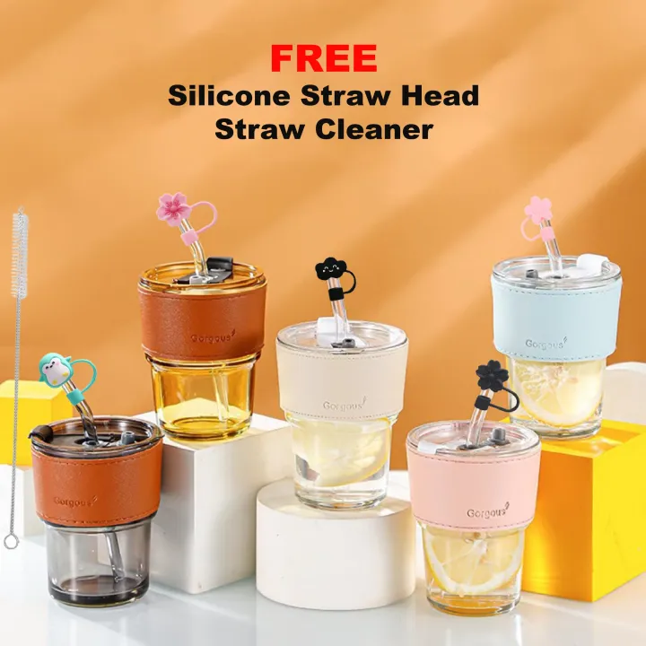 450ml%20Coffee%20Glass%20Mug%20Cups%20with%20Lids%20and%20Straws%20with%20Leather%20Sleeve%20-%20Image%202