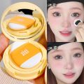 Air Cushion Blush with Puff Soft Face Brightening Contouring Shadow Blusher Powder Peach Pink Cheek Tint Korean Makeup Cosmetics. 