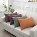 Sofa cushion cover rectangular large cotton and linen pillow long strip pillow 60*80c Nordic bed large backrest customized. 