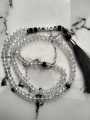 Customize your name on Tasbih made with Crystale beads in black color/in red/handcrafted/100 beads in tasbih/premium quality. 