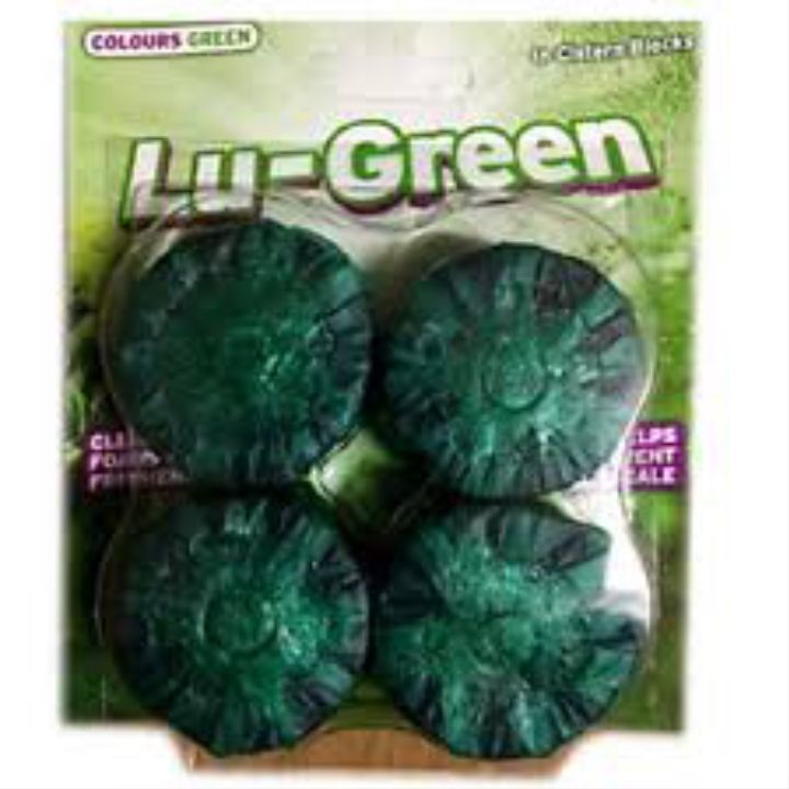 Lu Green Toilet Cleaner Freshener Tablet In-Cistern Toilet Blocks Prevent LimeScale for Bathroom, Kitchen Cleaning and Foaming Action