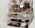 Stylish Make Up Organizer Box for Girls Kaligon Style with Perfection brushes Makeup and Accessories. 
