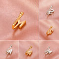 Carat Nose Ring Letter S Electroplating Long Lasting Non Piercing Clip. 