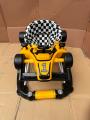 2 in 1 Formula 1 Car Rocker + Baby Walker With Lights & Music, in Random colors. 