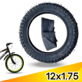 Cycle Tyre 12 inch Bicycle Cycle Mountain Bike Tire Black -12 X 1.75 Tire Outer & Inner. 