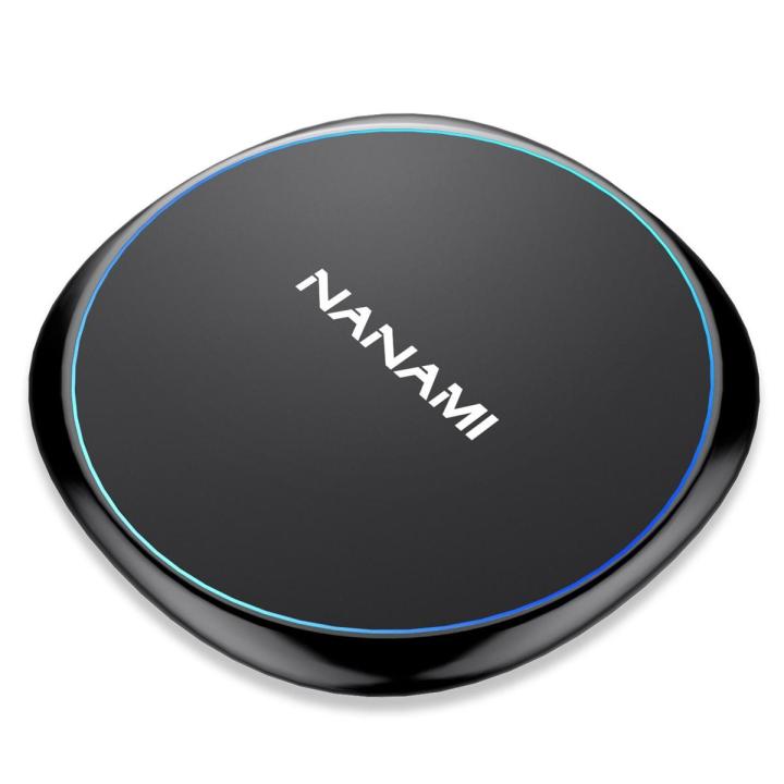 Fast Wireless Charger, NANAMI 7.5W Charging Pad Compatible Phone 13/13 mini/12/SE 2/11/11 Pro/XS Max/XR/X/8 Plus, 10W Qi Charger for Samsung Galaxy S21/S20/S10/S9/S8/S7 Note 10+/9/8 & 5W AirPods 2