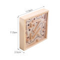 Wooden magic maze for kids to walk through the level of intellectual development toy thinking wooden desktop maze toy gift. 