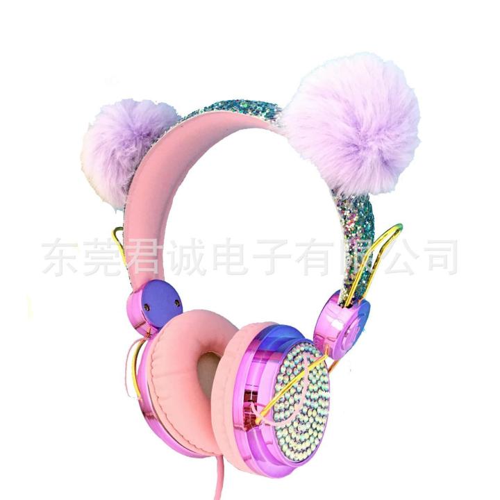 New head-mounted unicorn earphones, children's earphones, universal for mobile phones and computers
