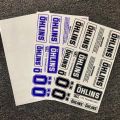 ohlins shock absorber sticker for motorcycle decals vinyl waterproof logo transparent transfer stickers. 
