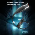 Zero® Lumin L-200 Power Bank 20000mAh 22.5W Fast Charging PowerBank | QC 3.0 Powerbank | USB-C Input/Output Powerbank  | Built-in Cable Powerbank | Aluminum Body Powerbank | Portable Powerbank  | Fast Charge Power Bank for Android & IOS. 